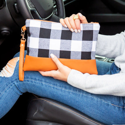 Buffalo Plaid Clutch -