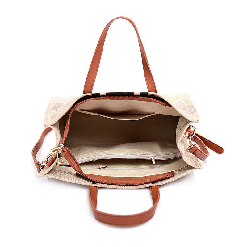 Canvas Stripe Tote -