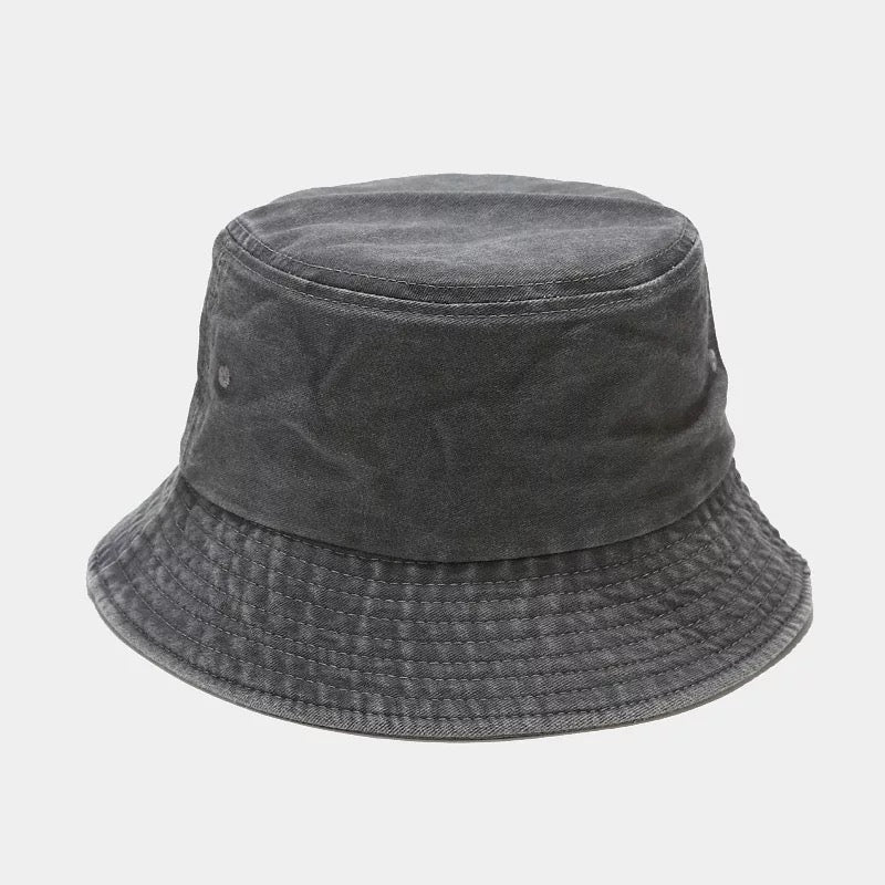 Distressed Bucket Hats - Gray