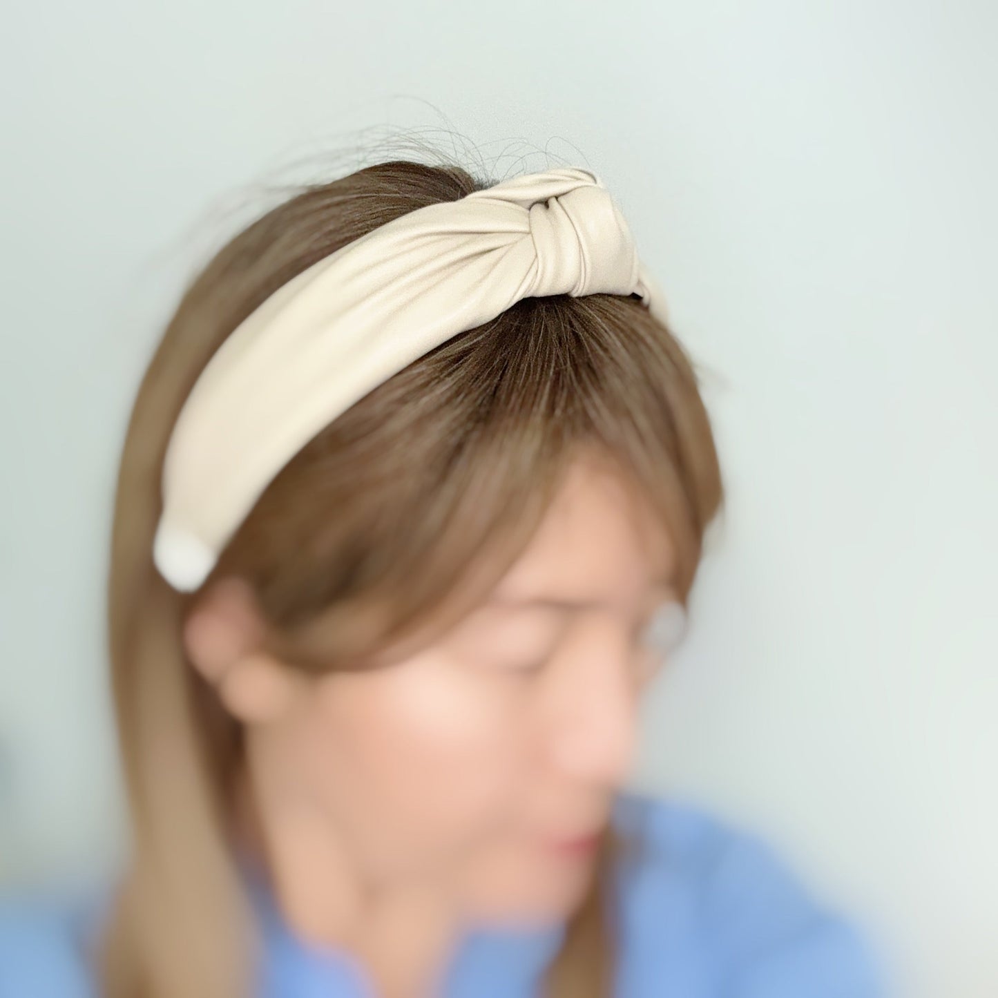 Timeless Knotted Leather Look Headband — Sophisticated Everyday Hair Accessory - Hair Accessories
