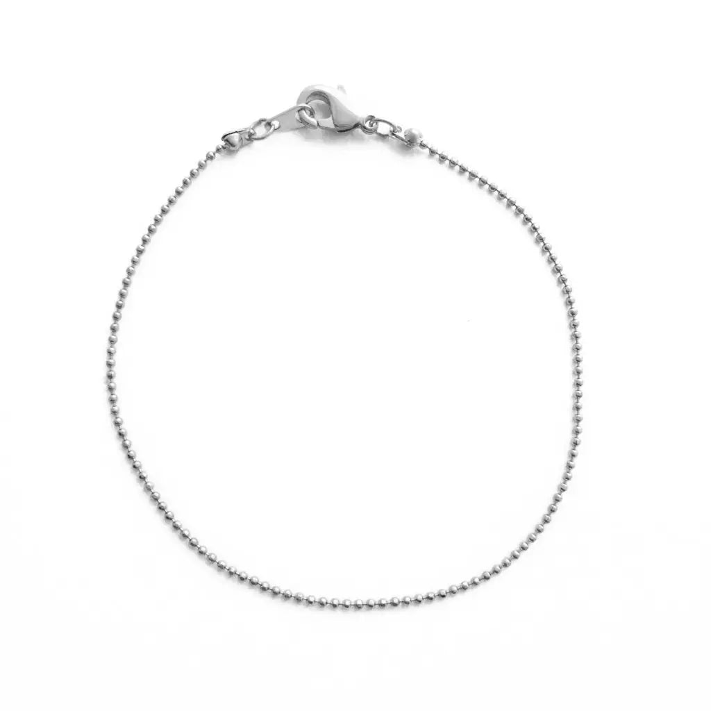 Thin Ball Chain Bracelet — Classic Stackable Delicate Everyday Jewelry - Bracelets