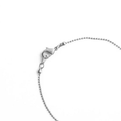 Thin Ball Chain Bracelet — Classic Stackable Delicate Everyday Jewelry - Silver Bracelets