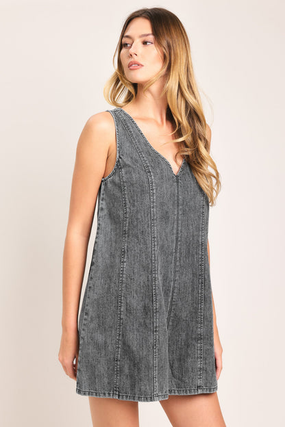 Cool Sweet Lightweight Denim Romper