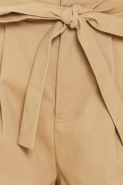 Front Bow Tie Trouser Shorts