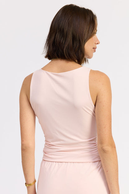Metal Hotfix Knit Tank Top — Nylon Spandex Matching Set Active Style - Tank Tops