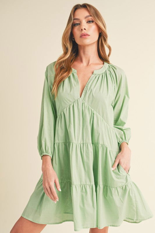 Jenay Tiered Dress - Ro + Ivy