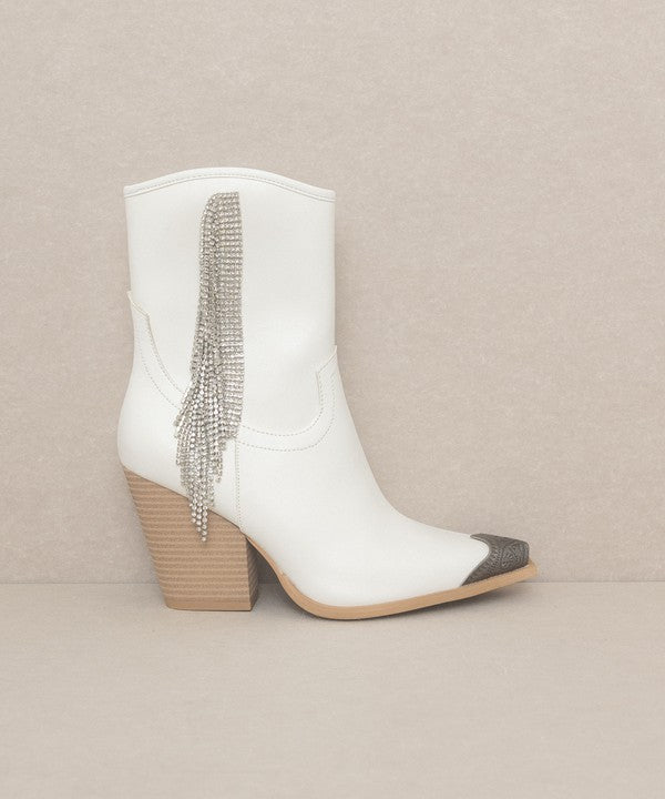 Kai Rhinestone Fringe Boots - Ro + Ivy