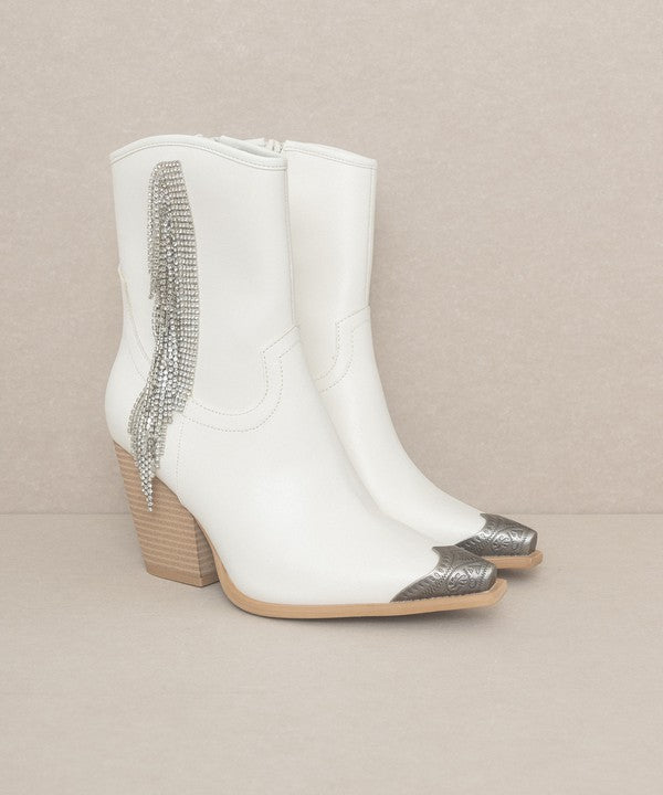 Kai Rhinestone Fringe Boots - Ro + Ivy