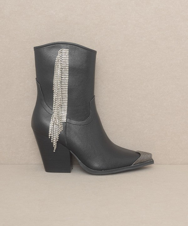 Kai Rhinestone Fringe Boots - Ro + Ivy