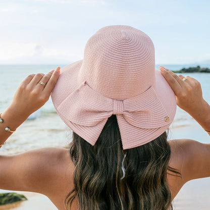 Bow Back Sun Hat - Blush