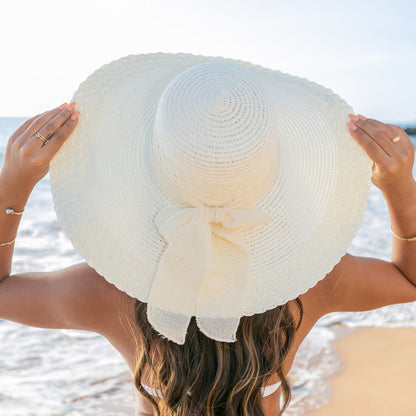 Scallop Edge Sunhat - Cream Straw Sunhat