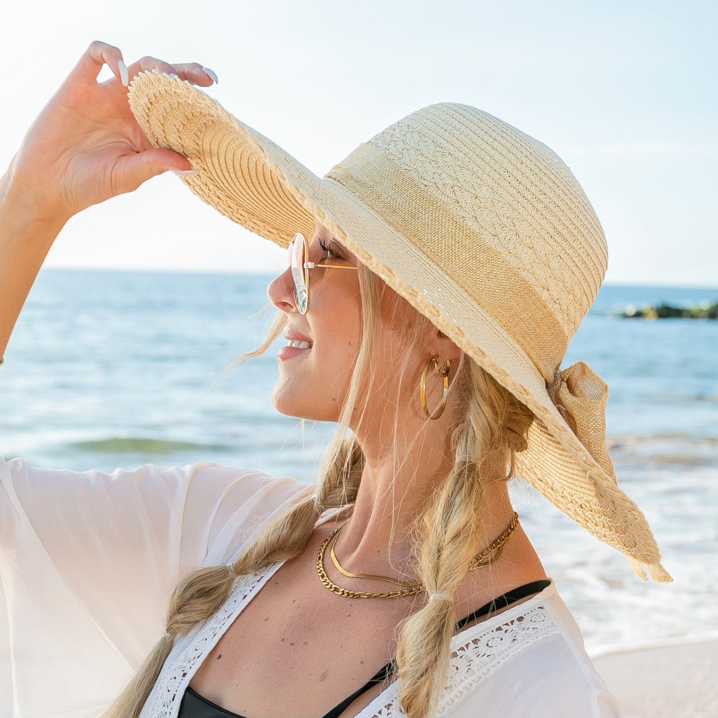 Scallop Edge Sunhat - Straw Sunhat