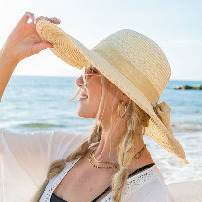 Scallop Edge Sunhat - Straw Sunhat