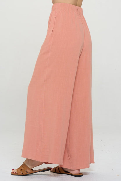 Linen Wide Leg Pants with Pockets for Women | Pants | Ro + Ivy