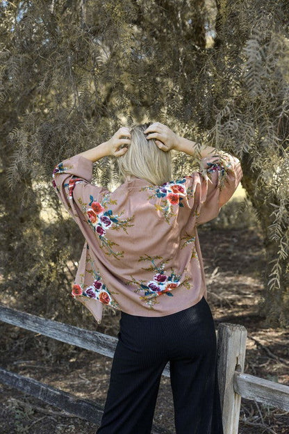 Lush Rose Kimono - Ro + Ivy