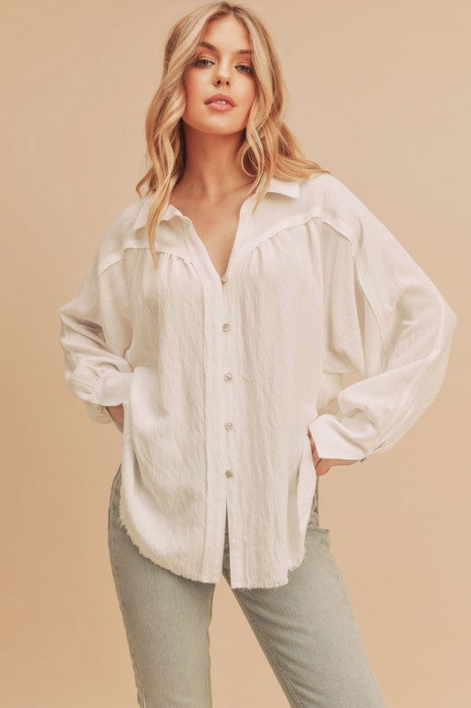 Mara Button Down Shirt - Ro + Ivy