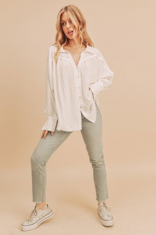 Mara Button Down Shirt - Ro + Ivy