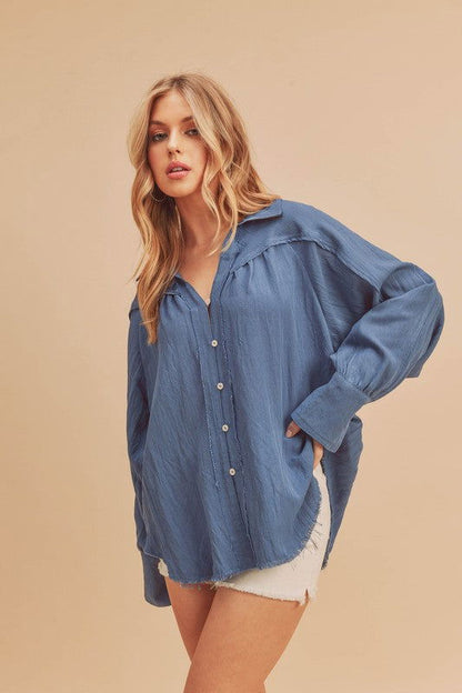 Mara Button Down Shirt - Ro + Ivy