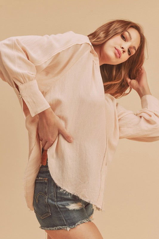 Mara Button Down Shirt - Ro + Ivy