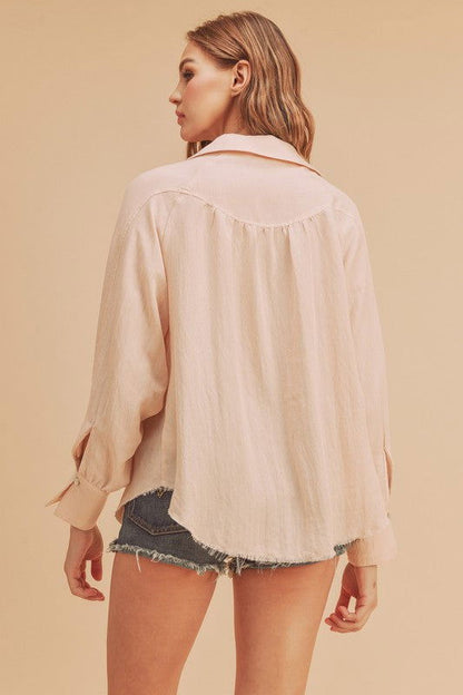 Mara Button Down Shirt - Ro + Ivy