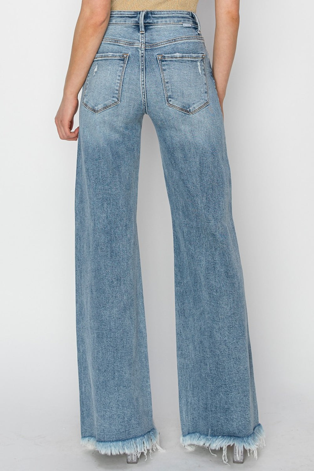 Mid Rise Button Fly Wide Leg Jeans for Women | Jeans | Ro + Ivy