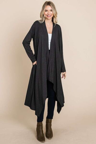 Open Front Longline Cover Up with Pockets for Women | Duster | Ro + Ivy