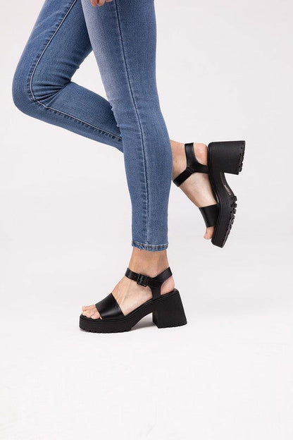 Platform Heel Sandals - Ro + Ivy