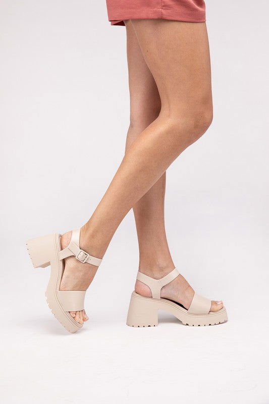 Platform Heel Sandals - Ro + Ivy