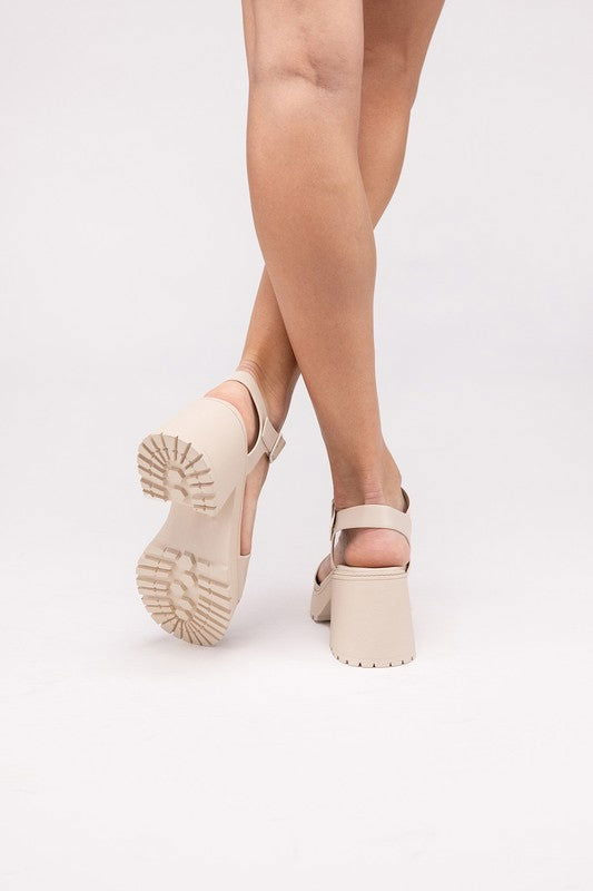 Platform Heel Sandals - Ro + Ivy