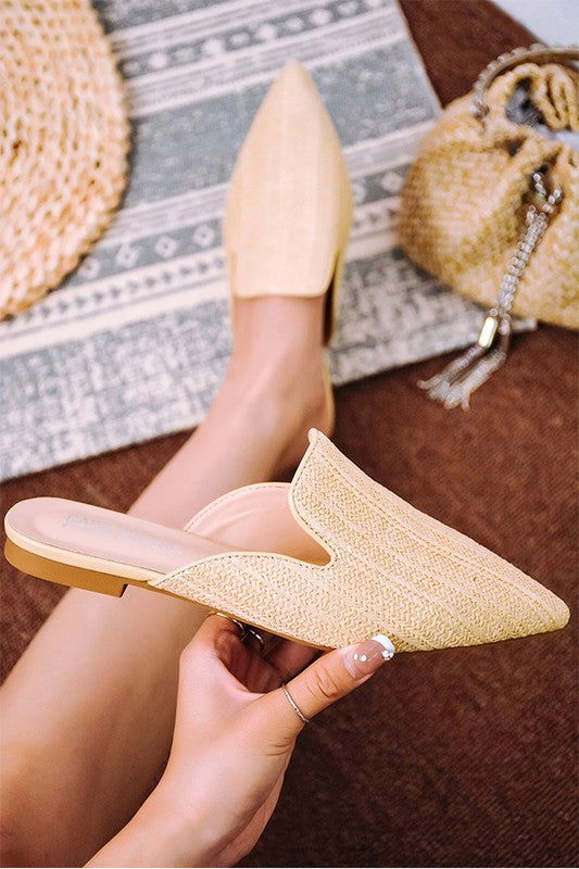 Remdal-Slide Flat Mules - Ro + Ivy