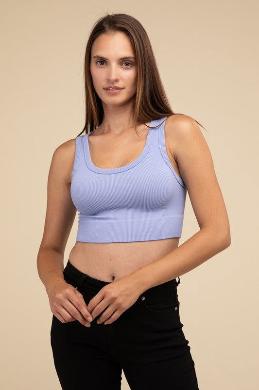 Ribbed Seamless Crop Top - Ro + Ivy