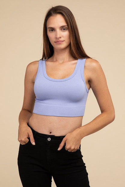 Ribbed Seamless Crop Top - Ro + Ivy