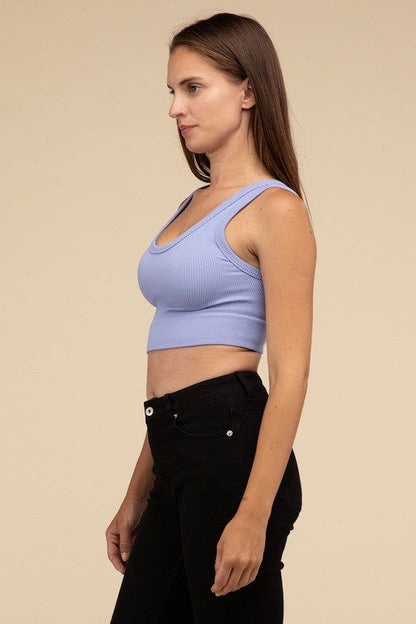 Ribbed Seamless Crop Top - Ro + Ivy