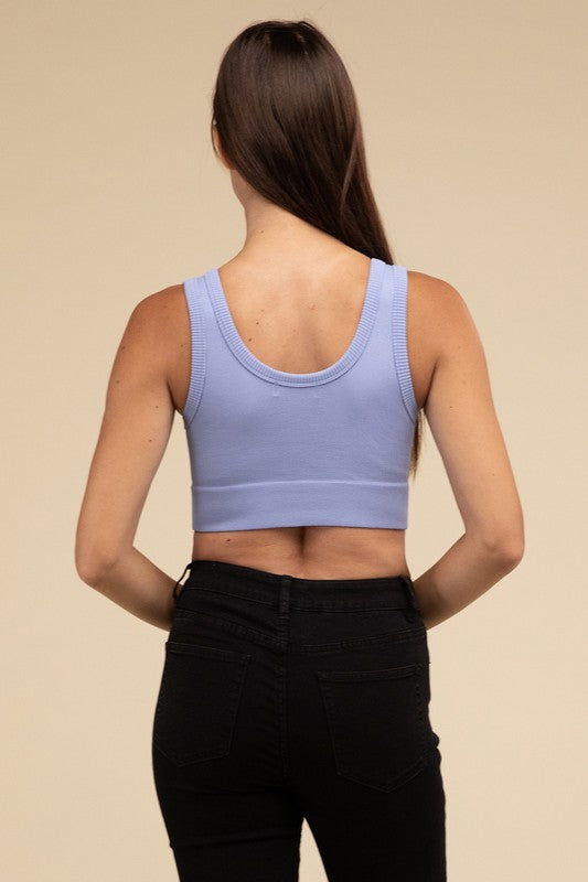 Ribbed Seamless Crop Top - Ro + Ivy