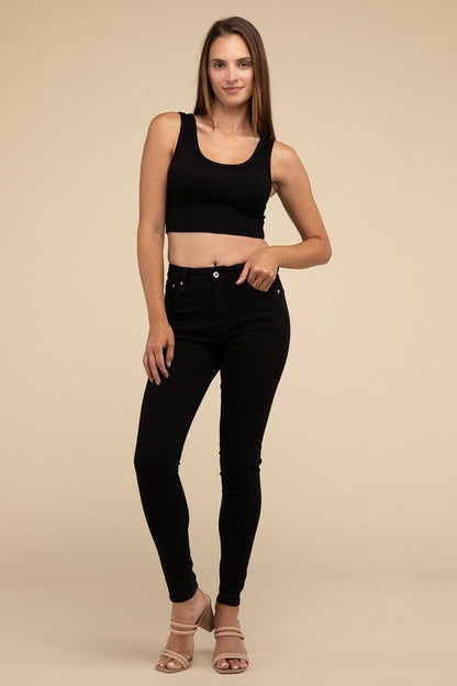 Ribbed Seamless Crop Top - Ro + Ivy