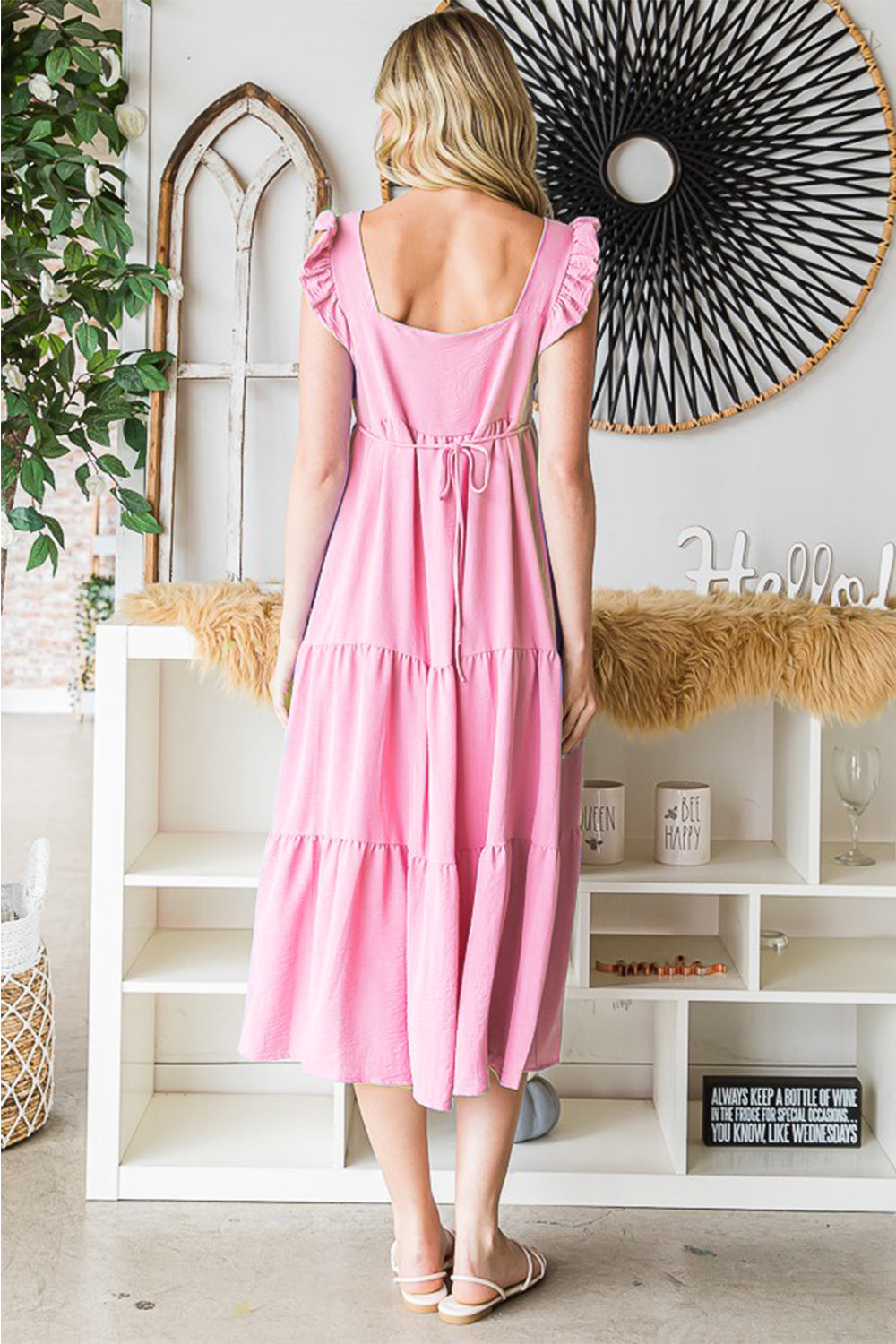 Ruffled Sleeveless Tiered Midi Dress for Women | Midi Dress | Ro + Ivy