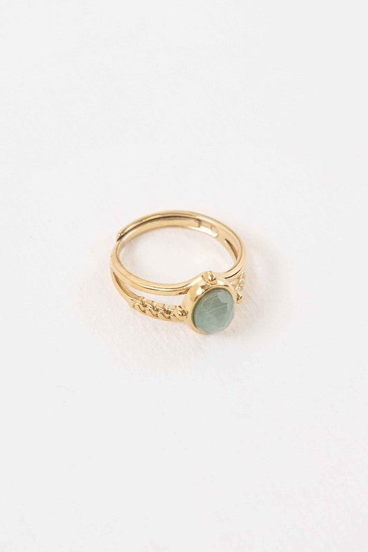 Seamoss Adjustable Ring - Ro + Ivy