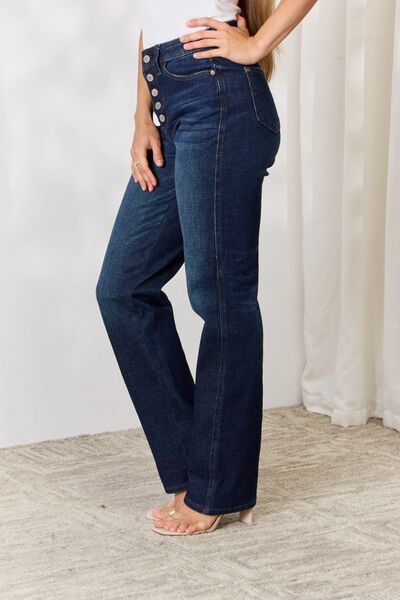Size Inclusive Button-Fly Straight Jeans for Women | Jeans | Ro + Ivy