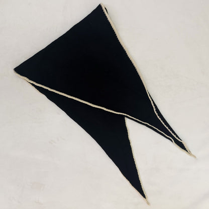 Slim Minimalist Knit Scarf – Two-Tone & Striped - Scarves