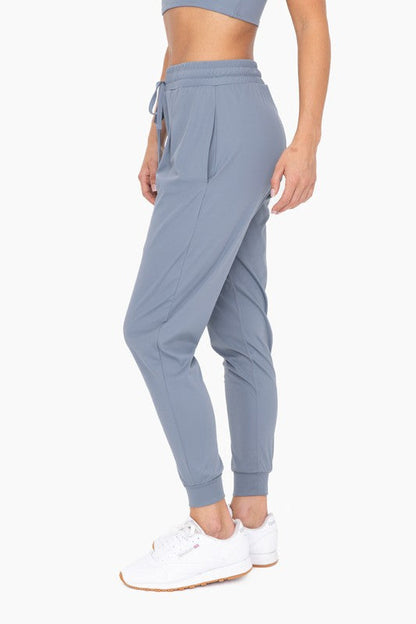 Solid Pleated Front Joggers - Ro + Ivy