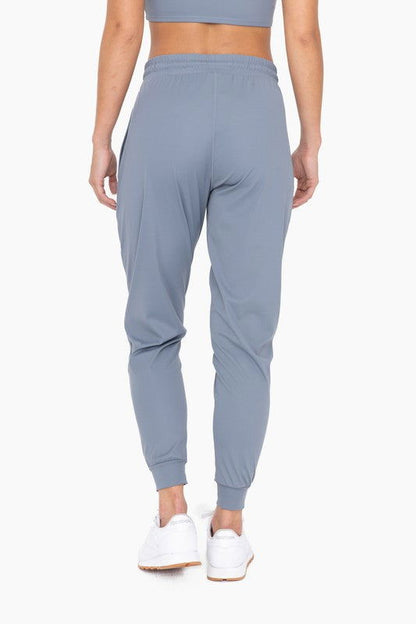 Solid Pleated Front Joggers - Ro + Ivy