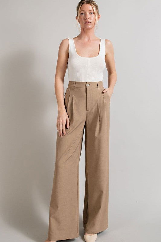 Straight Leg Pants - Ro + Ivy