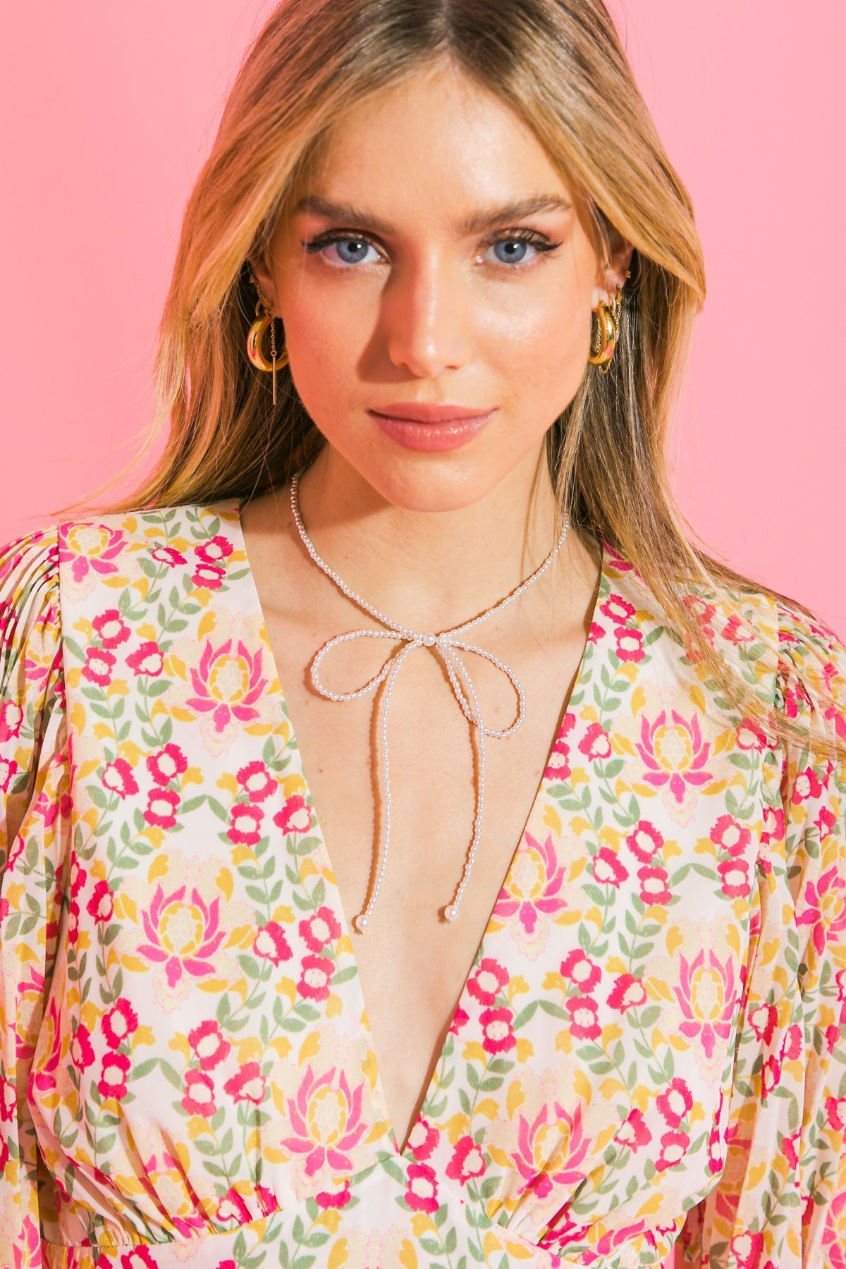 Spring Rose Pearl Necklace | Trendy Necklaces Outfit Idea for Women by Ro + Ivy | Elevated Basics, Modern Comfort & Style