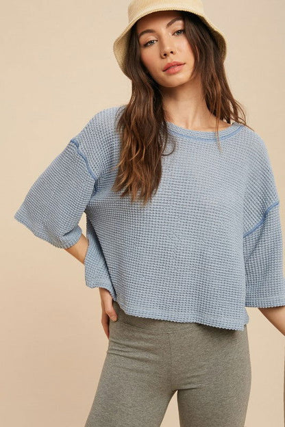 Tallulah Waffle Top - Ro + Ivy