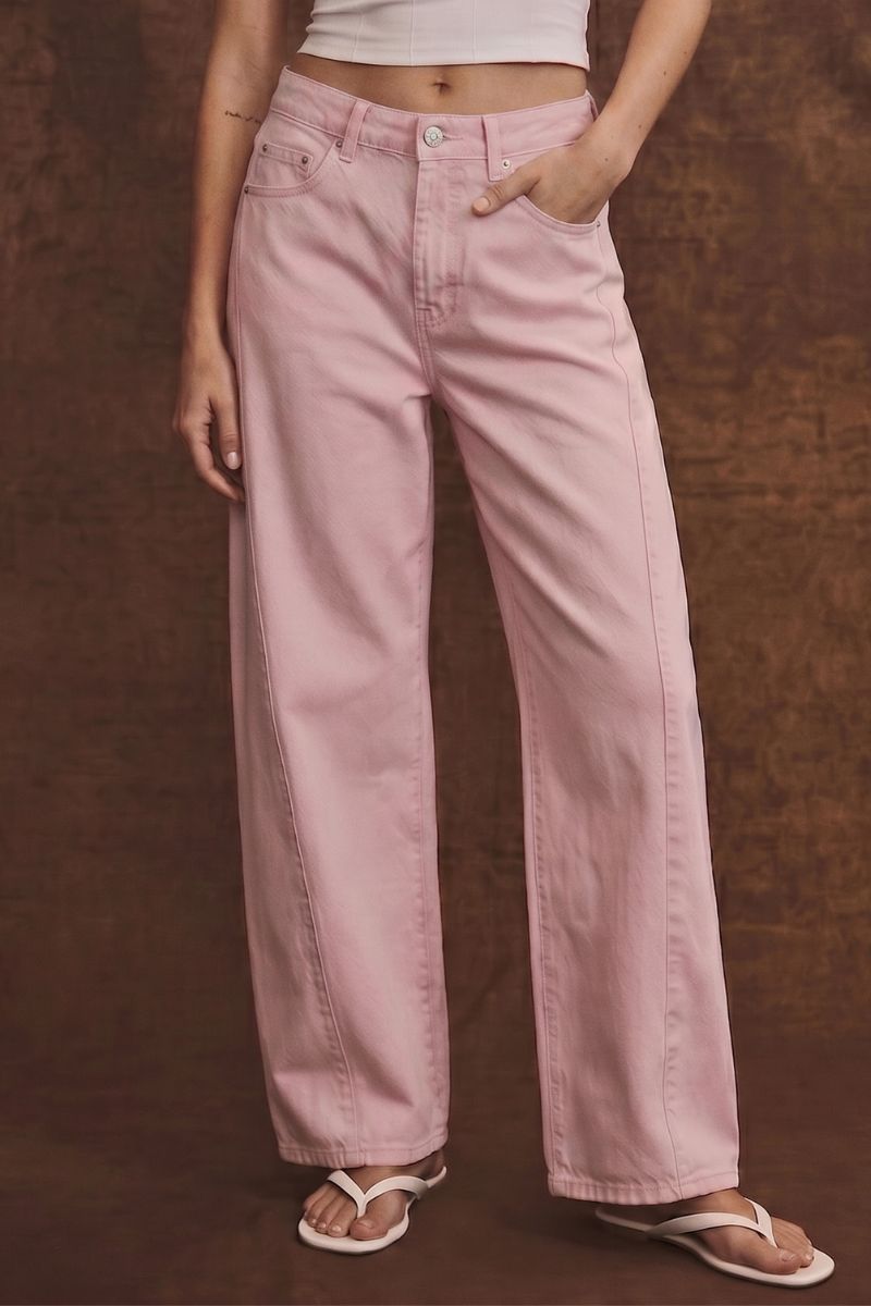 High Rise Trend-Forward Barrel Leg Jeans — Dreamy Statement Everyday Style - DENIM (NEW)