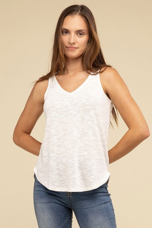 V-Neck Sleeveless Cami Top - Ro + Ivy