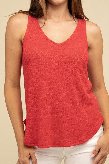 V-Neck Sleeveless Cami Top - Ro + Ivy