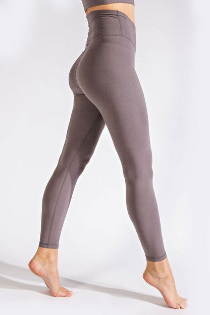 V Waist Full Length Women's Leggings - Ro + Ivy