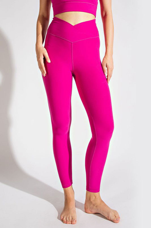 V Waist Full Length Women's Leggings - Ro + Ivy