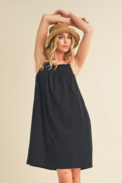 Veda Embroidered Knee Length Dress – outfit idea for women | Ro + Ivy